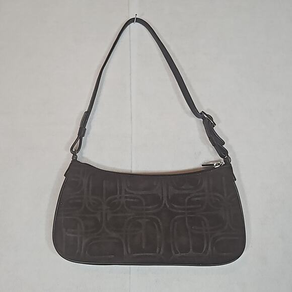 Express Brown Suede Leather Small Mini Bag - Picture 1 of 8